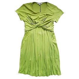 Vestido Carven verde de viscosa Talla M