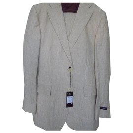 Autre Marque Completo estivo PALENZO COLLEZIONI in lino azzurro e bianco