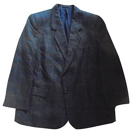 Burberry Caddy Tailors Wolljacke Rot Grün Khaki