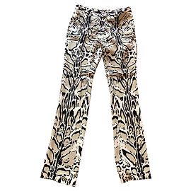 Pantaloni Roberto Cavalli con Stampa Lince in Viscosa