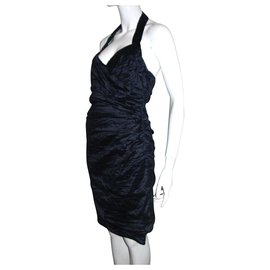 Neckholder-Kleid in Blau - Bcbg Max Azria