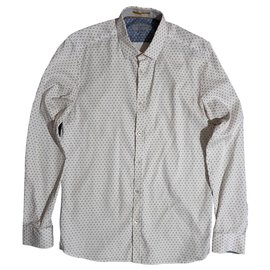 Camicia Ted Baker in cotone a maniche lunghe Uomo M