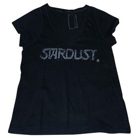 Camiseta Berenice holgada negra de algodón