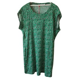 Vestido de algodón verde See by Chloé
