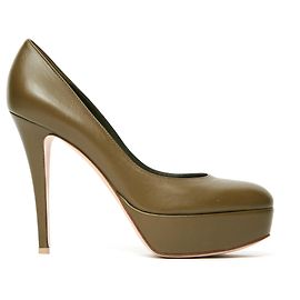 Décolleté Gianvito Rossi in pelle kaki 38