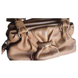 Borsa Lancel in pelle marrone chiaro