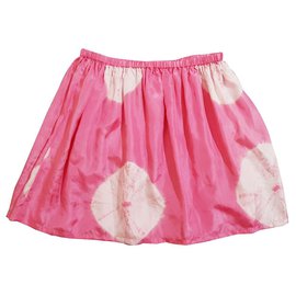Autre Marque Falda de seda Brigitte Bardot Rosa