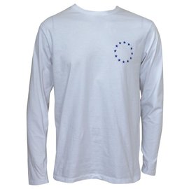 ÉTUDES WONDER EUROPA Langärmeliges weißes T-Shirt Größe M MITTEL - Etudes