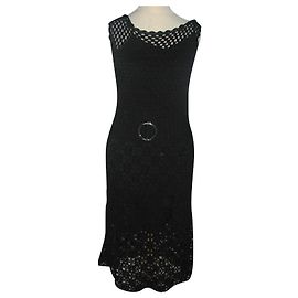 Karen Millen Häkelkleid Schwarz