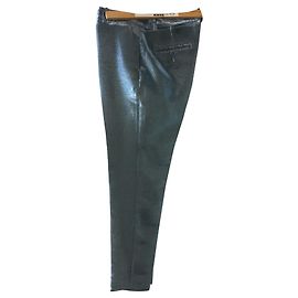 Pantaloni Indress Lamé Azzurro Chiaro Cotone