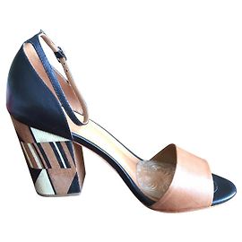 Vero Cuoio Sandalen aus Leder mehrfarbig