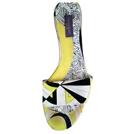 Emilio Pucci Sandalen Gelb Stoff