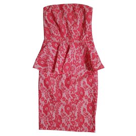 Pinko Spitzenkleid Rosa
