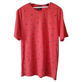T-shirt Scotch and Soda Arancione Corallo Cotone