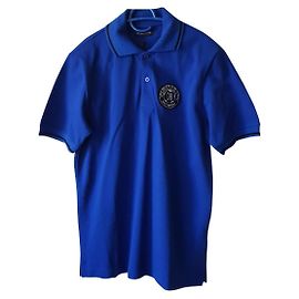 Dirk Bikkenbergs Polo Dirk Bikkembergs blu in cotone Taglia S