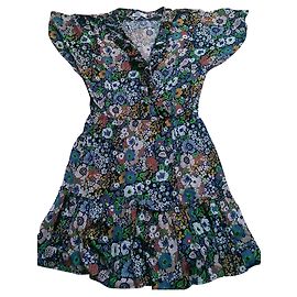 La petite française Multicolor Viscose Short Summer Dress