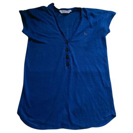 Autre Marque Top de lino azul Bérangère Claire