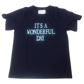 Alberta Ferretti T-Shirt aus Baumwolle marineblau