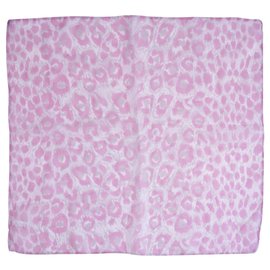 Schal mit Leopardenmuster in Pink und Hellgrau - Autre Marque