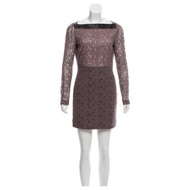 Das neue Sarita Spitzenkleid mit Leder passt wie ein Franzose 38 - Diane Von Furstenberg
