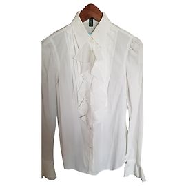 Camicia Ralph Lauren Bianca in Cotone a Maniche Lunghe