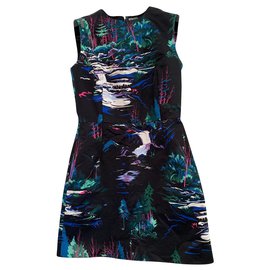 Vestido de satén negro Balenciaga