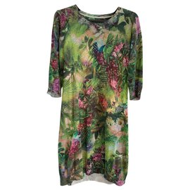 Vestido estampado Paul Smith de algodón y lino