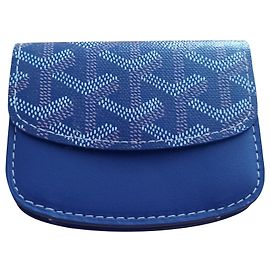 Goyard Boetie Geldbörse Marineblau Leder