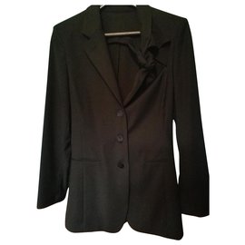 Jean Paul Gaultier Jacke aus Wolle Schwarz