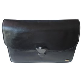 Clutch Céline Sellerie in pelle nera