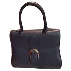 Delvaux BRILLANT MM azul oscuro