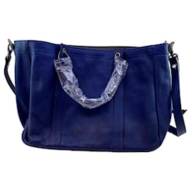 Longchamp 3D Tragetasche Dunkelblau Leder