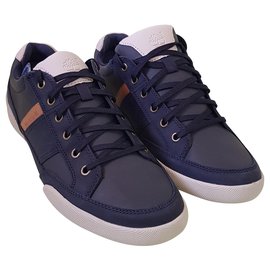 Tênis Timberland de couro azul masculino tamanho 44