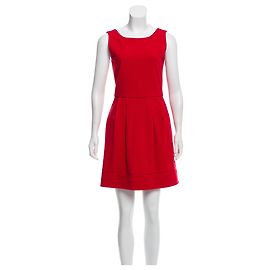 Vestido rojo sin mangas Diane von Furstenberg Honour