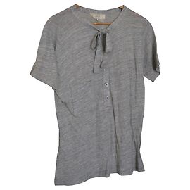 Camiseta Vanessa Bruno Athe de algodón gris carbón