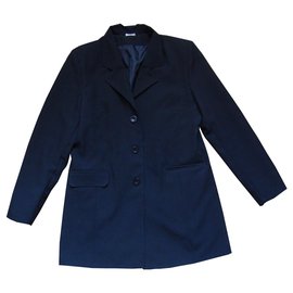 inconnue Rodingote Jacke schwarz Polyester Größe 44