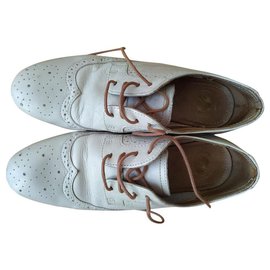 Scarpe Oxford H by Hudson in pelle crema