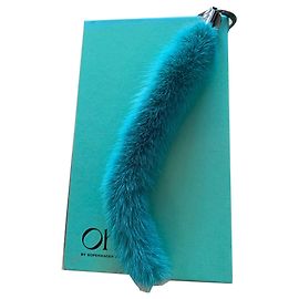 Autre Marque Ciondolo per borsa Oh! By Kopenhagen Fur in pelliccia di visone turchese