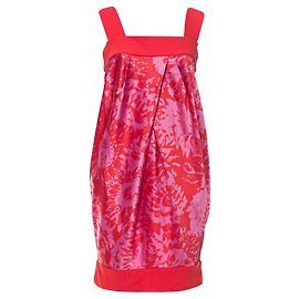 Diane Von Furstenberg Payne Seiden Minikleid Rosa Rot