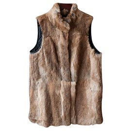 Chaleco de mujer Zapa Paris Fona chaleco 100% Piel de conejo