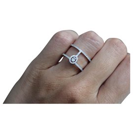 Messika Glam'Azone Ring aus Weißgold und Diamanten Größe 52