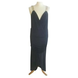 Amanda Wakeley Kleid aus schwarzer Viskose