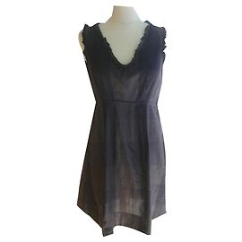 Comptoir Des Cotonniers Baumwollkleid Dunkelgrau Größe 38