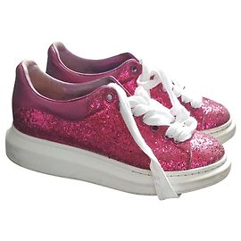 Sneakers Alexander McQueen in pelle rosa