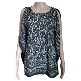 Top Michael Kors Negro de Viscosa Talla S