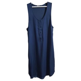 Robe courte débardeur T By Alexander Wang Bleu