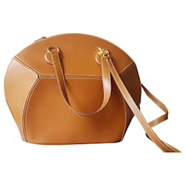 Borsa a mano Hermès Shiki Island in pelle marrone