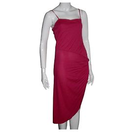 Halston Heritage Rosa asymmetrisches Kleid