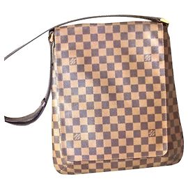 Borsa a tracolla Louis Vuitton Musette Monogramma Marrone Scuro