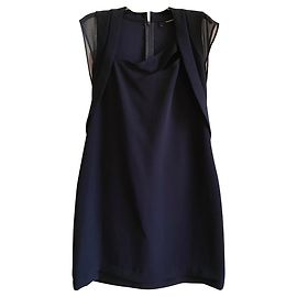 Abito corto blu navy The Kooples in poliestere